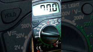 A cheap but great working multimeter cost 5.00 dollars everyone should own one