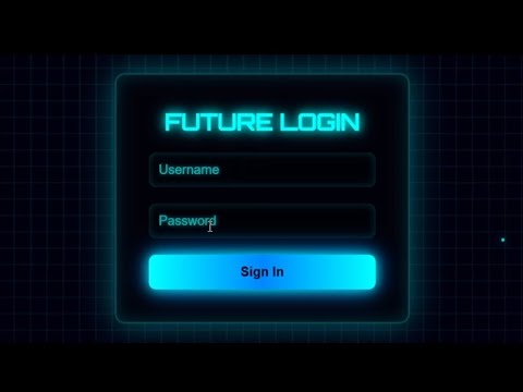 Try This Neon Login Forms Using HTML CSS | 