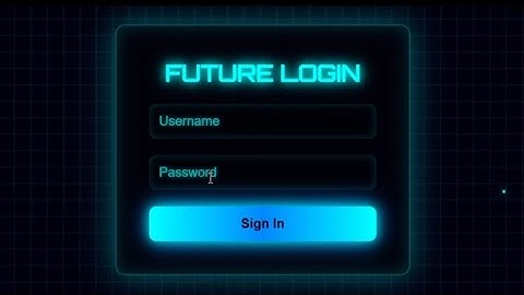 Try This Neon Login Forms Using HTML CSS | 