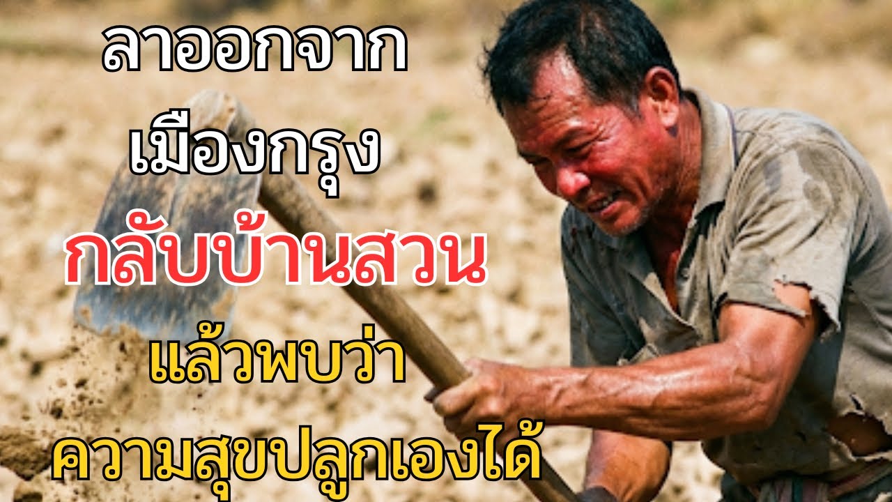 ลาออกจากเมืองกรุง กลับบ้านสวน…แล้วพบว่าความสุขปลูกเองได้