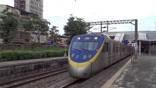 2019-05-27 橋頭車站EMU800(ED841+ED842)2A出站及EMU1200(EMU1203+EMU1204)第1月台通過