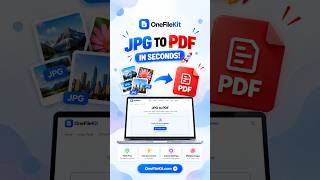 Convert JPG to PDF for FREE in Seconds! 📸📄 | OneFileKit #shorts