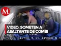 Militares someten a presunto asaltante durante robo en Naucalpan