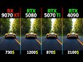 RX 9070 XT vs RTX 5080 vs RTX 5070 Ti vs RTX 4090 TEST IN 10 GAMES | R7-7800X3D |RT DLSS/FSR