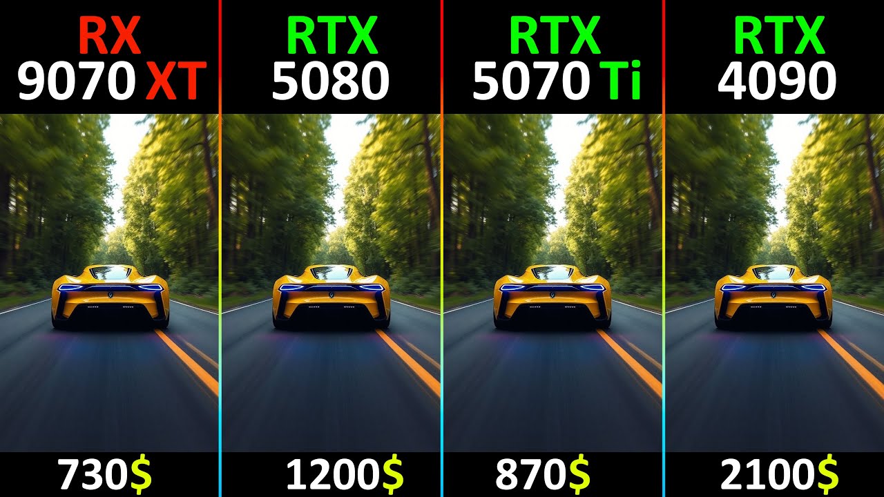 RX 9070 XT vs RTX 5080 vs RTX 5070 Ti vs RTX 4090 TEST IN 10 GAMES | R7 ...