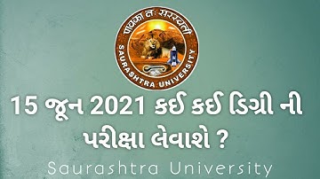 UG sem-6 and PG sem-4 exam start date declare | saurashtra university