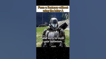 Make a sentence without using A. #halo #memes #shorts