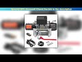 Limited SucceBuy 13500lbs Electric Winch 12V Truck Winch with 80 ft Steel Cable Wireless & Wired Re