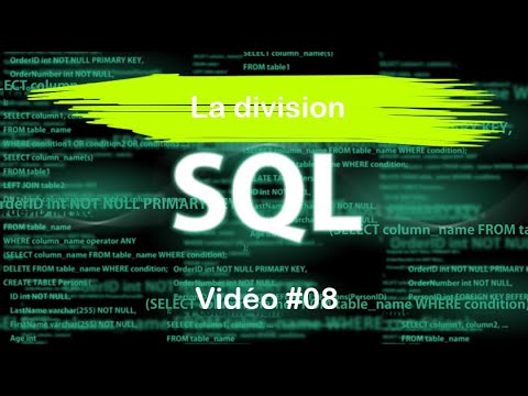 Vidéo: Qu'est-ce que la division en SQL ?