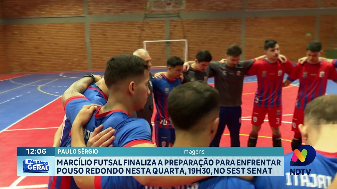 Marcílio Futsal finaliza preparação para enfrentar Pouso Redondo