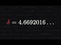 This Is What Chaos Equals | Feigenbaum's Constant