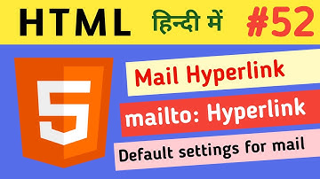 52. Mail Hyperlink in Html | mailto: Hyperlink in Html | Set the default mail | Developer Zamil