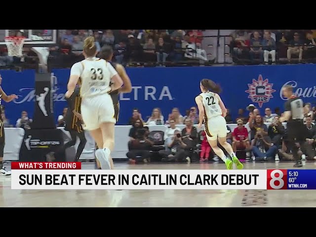 Connecticut Sun beats out Indiana Fever in Caitlin Clark’s debut