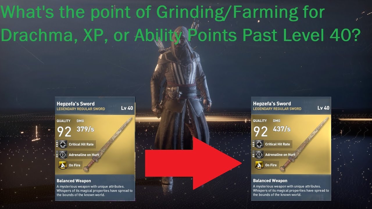 Assassin's Creed® Origins Why Farm/Grind for Drachma, XP, and Ability