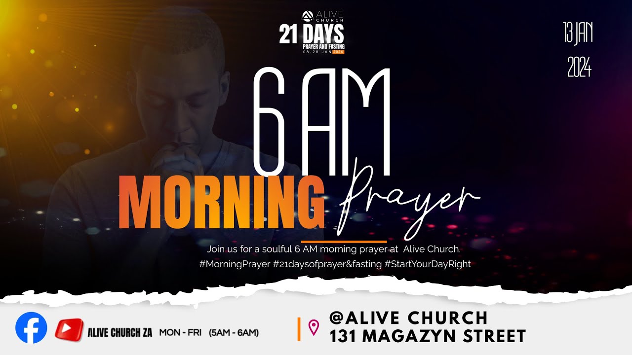 20 JAN | 21 DAYS OF PRAYER AND FASTING DAY 13 | SATURDAY MORNING ...