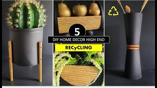 TRASH to TREASURE DIY HOME DECOR 2021* DECORATE ON A BUDGET, RECICLAJE CON CLASE 2021