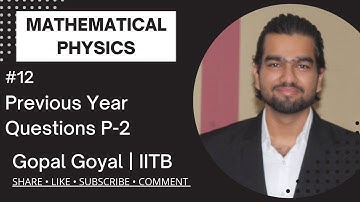 Previous Year Questions on Vector Algebra | Mathematical Physics| IIT JAM | Gopal Goyal | IITB