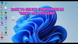 How to select components in "cirkit designer ide"