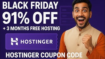 LATEST Hostinger Coupon Code 2025 - 91% OFF SPECIAL Promo Discount