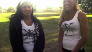 lfl player chloe butler interviews team mate monique gaxiola
