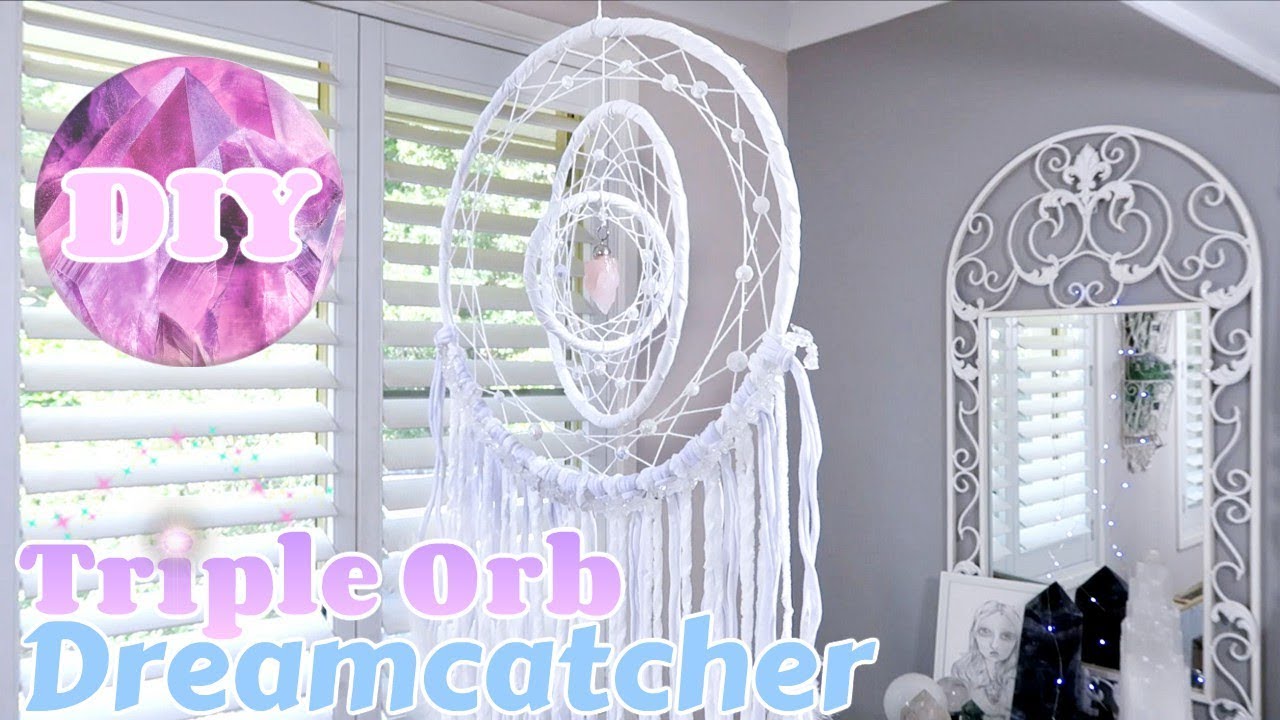 DIY Spinning Triple Orb Dream Catcher YouTube