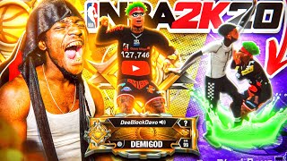 Davo Migo LEGEND 99 Overall DEMIGOD BUILD Back on NBA 2K20! HE DIDN’T MISS!