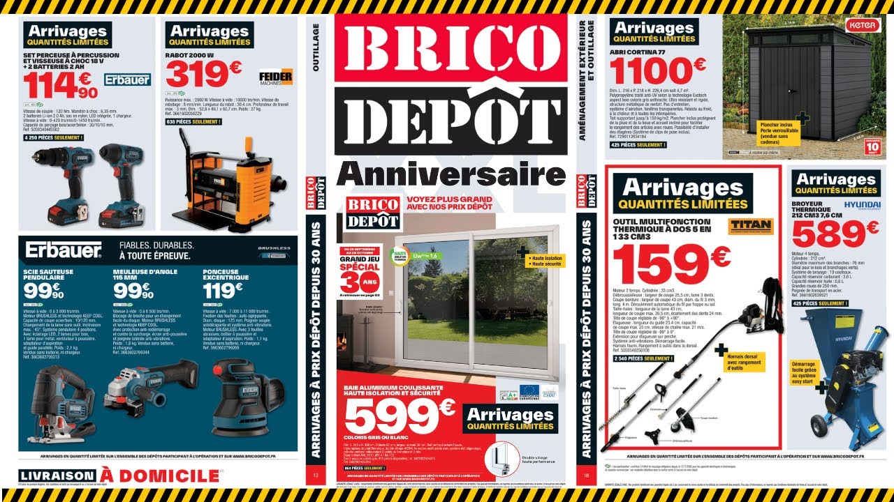 Catalogue BRICO DÉPÔT du 29 septembre au 12 octobre 2023 💥 Arrivage