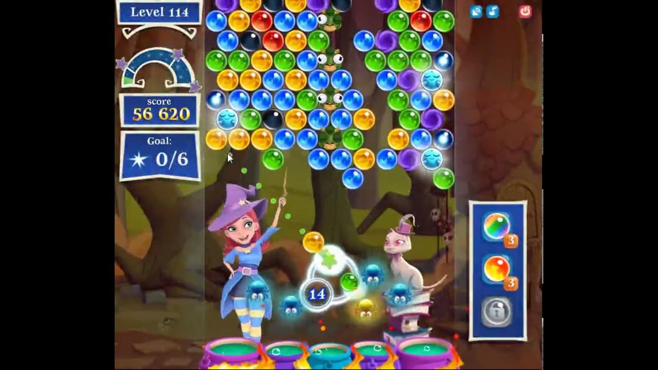 Bubble Witch Saga 2 Level 114 