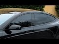 Tesla Model S Black Out Window Trim with Plasti Dip