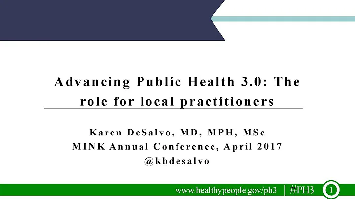 Advancing Public Health 3.0: The Role for Local Pr...