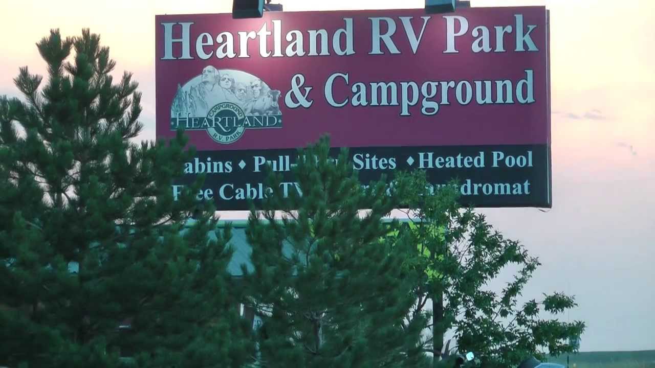 12 Cycling across America. Heartland RV Park Hermosa Rapid City SD USA