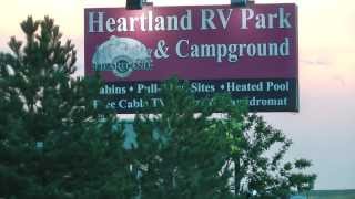 12 Cycling across America. Heartland RV Park Hermosa Rapid City SD USA