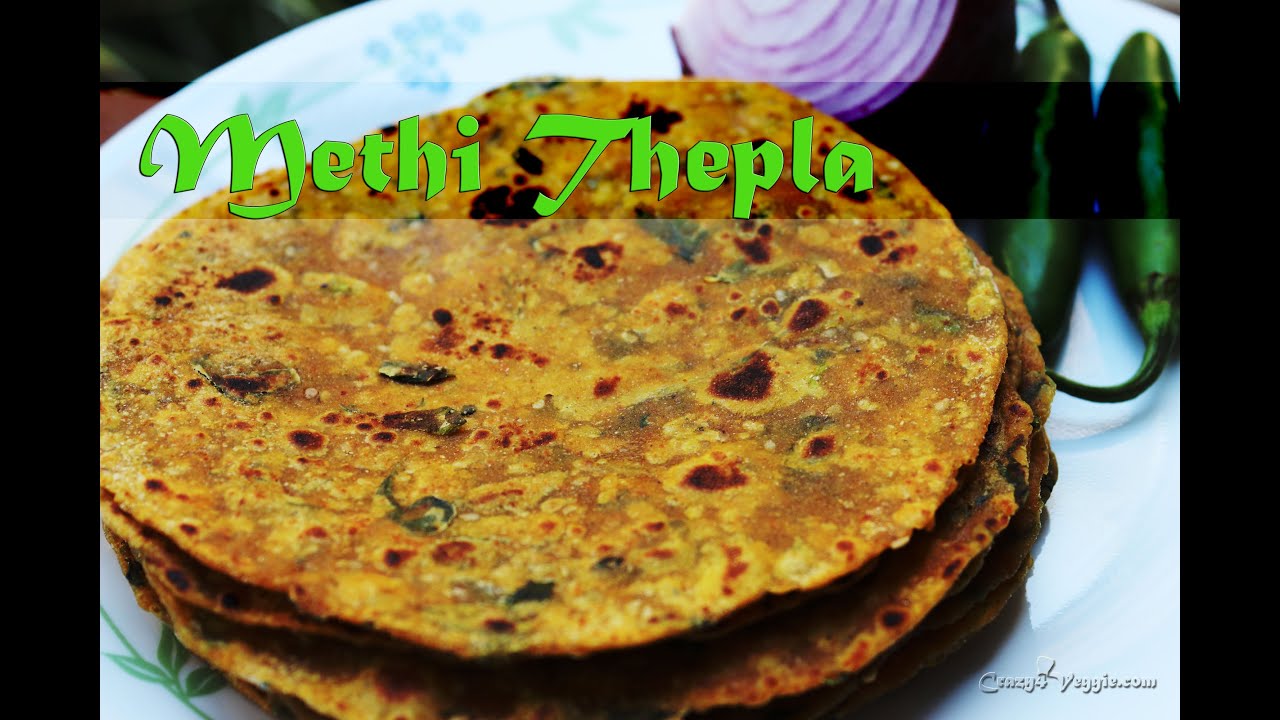 Methi thepla - Gujarati traditional bread recipe by crazy4veggie.com | Crazy4veggie