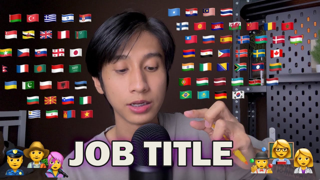 ASMR Job Title in 70 Different Languages (1hour For sleep)