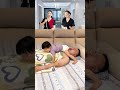 baby playing with dad 😂 아기 방귀 한 방에 아빠 바로 기상 😆 귀여움 폭발! 💛💜