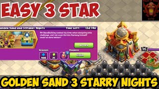 Easily 3 star Golden Sand and 3 Starry Nights Challenge #coc #tamil