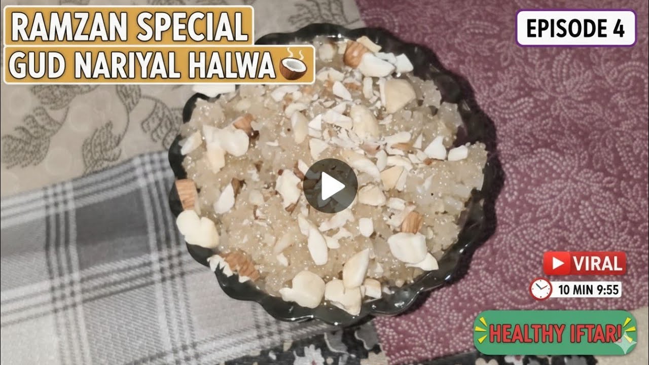 *How to make Jaggery Coconut 🥥 Halwa at home | gud Nariyal Halwa Recipe 🧑‍🍳 watch my full video 