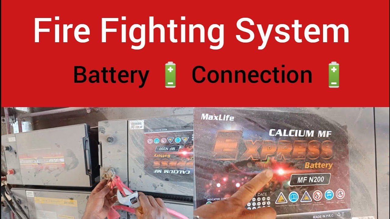 Fire Fighting System Diesel Pump Battery connection Battery