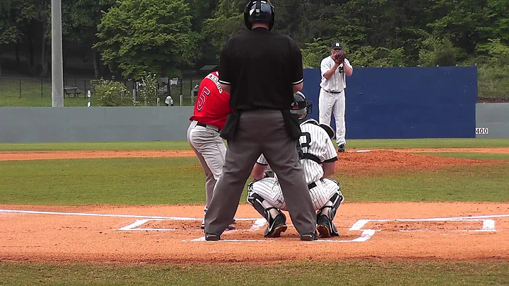 MBU BASEBALL NATHAN UTT PITCHES 123 1ST INNING VS....