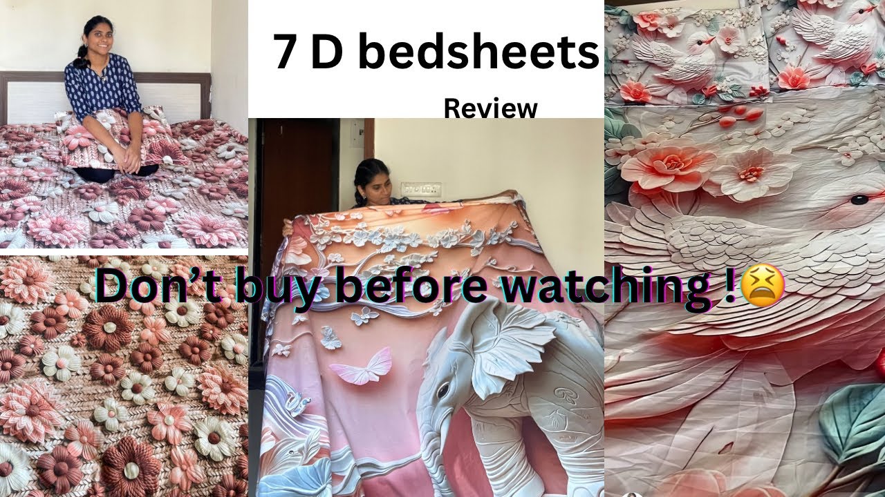 Before buying 7D Bedsheets, Watch This!|Meesho|Malayalam