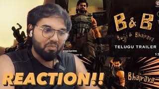 Bujji & Bhairava - Trailer | REACTION!! | Kalki 2898 AD | Prabhas | Brahmanandam | Nag Ashwin