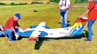 Wow !!! Amazing !!! Dash 8 Rc Scale 1:8 Model Airliner Airplane / Flight Demonstration !!!