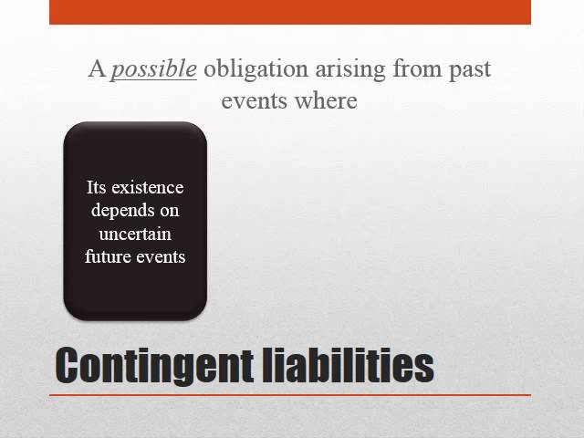 IAS 37 Provisions contingent liabilities and contingent assets