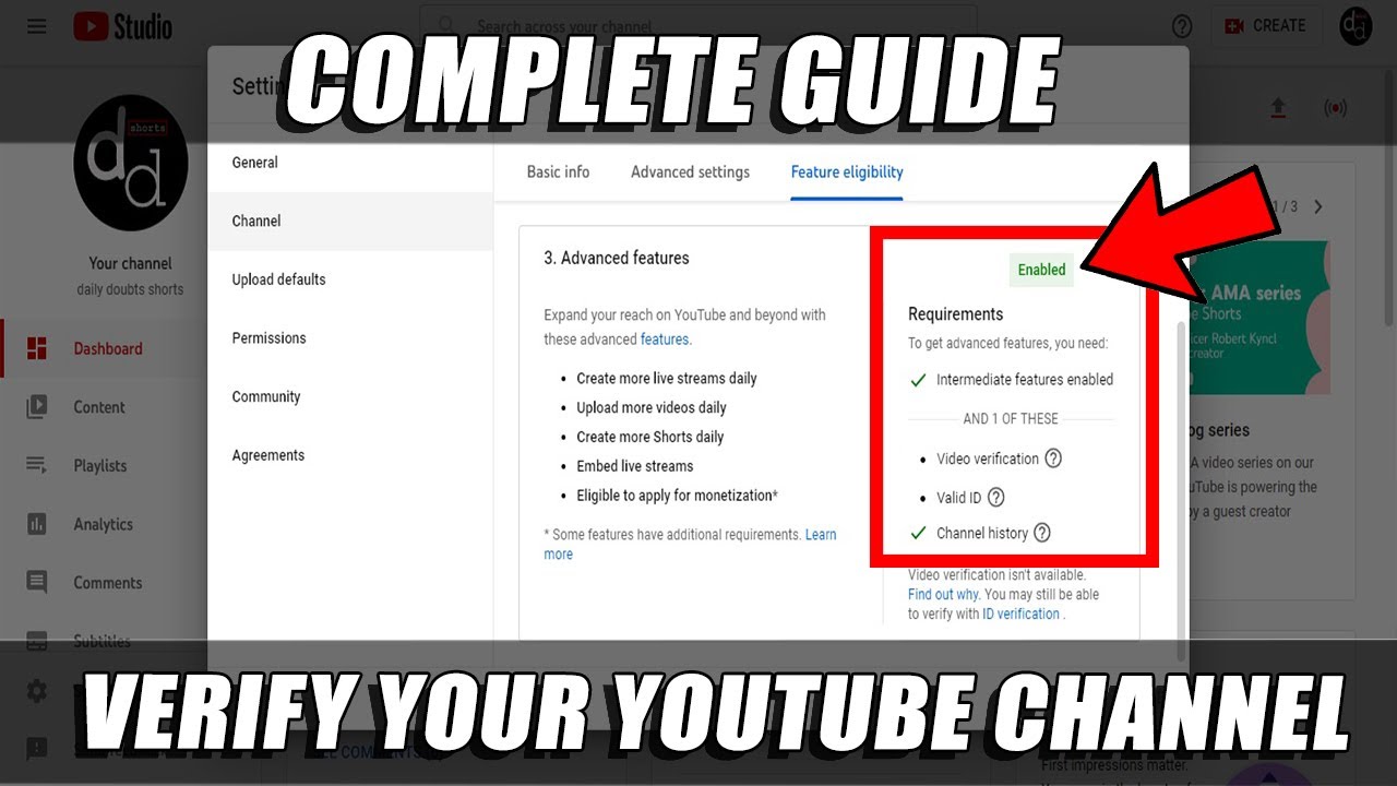 How to Verify Your  Channel Account - 2019 - Gauging Gadgets