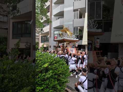 長崎くんち 中日 銀屋町 庭先回り 中島川公園前 長崎県長崎市 11:50amころ 20241008