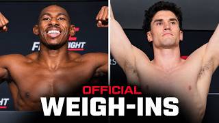 Buckley vs Malott Weigh-Ins | UFC Edmonton