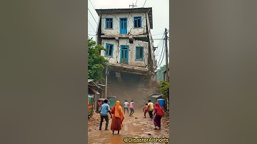 🌍 Massive Landslide & Earthquake Chaos 🚨 #disaster #landslide #collapse #constructiondisaster