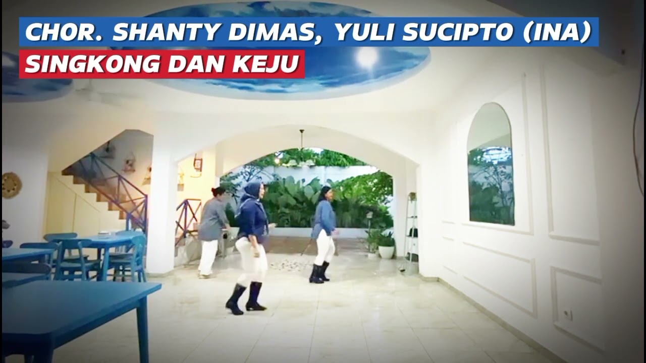 Singkong dan Keju | Line Dance | Demo | Chor. @shantydimas @yulisucipto5983 (INA)