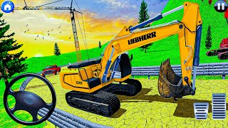 Heavy Excavator Crane Simulator - Mountain Rock Mining Game - Android Gameplay screenshot 3
