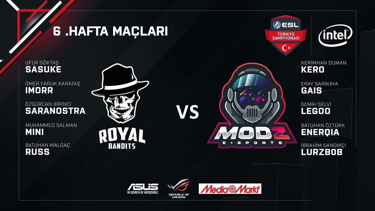 CS:GO - Royal Bandits vs. Mod-Z Esports | Intel ESL Türkiye Şampiyonası ...